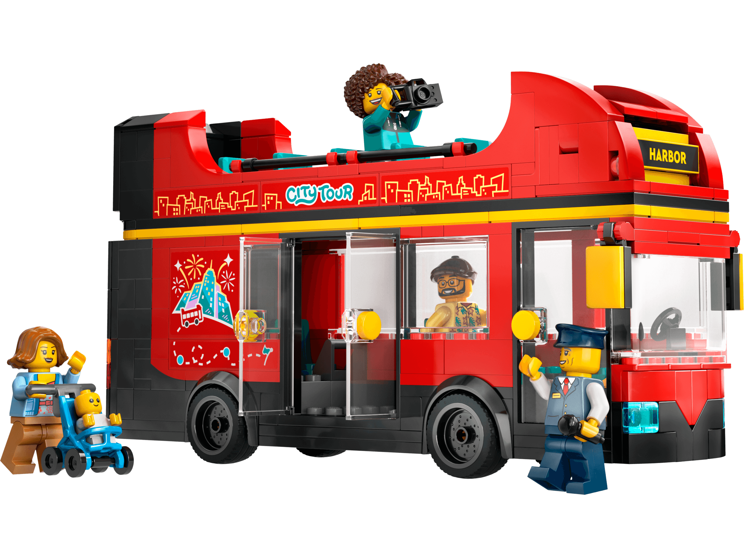 Red Double-Decker Sightseeing Bus LEGO® set