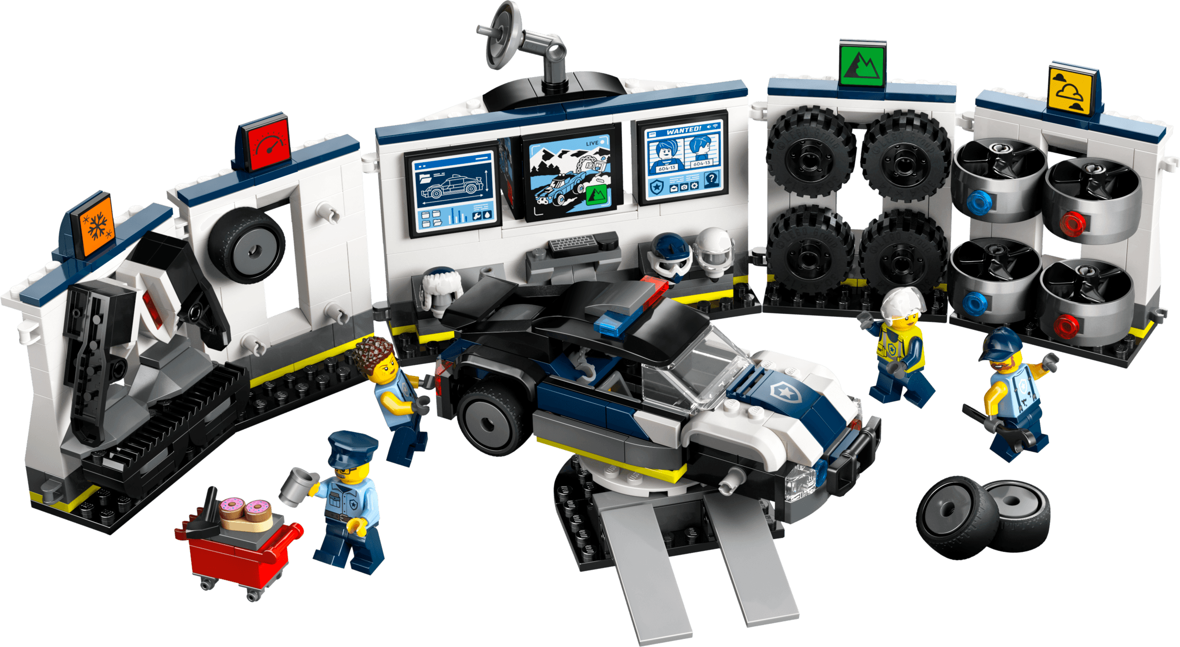 Custom Police Car garage LEGO® set