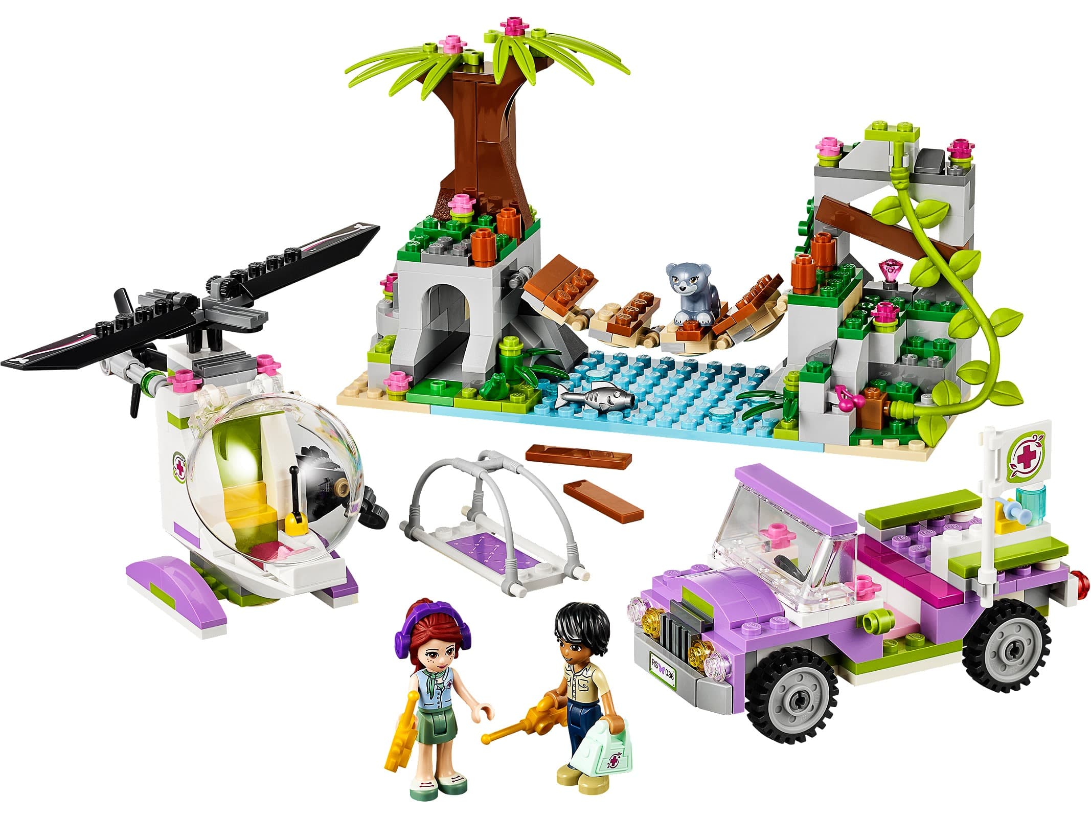 Jungle Bridge Rescue LEGO® set