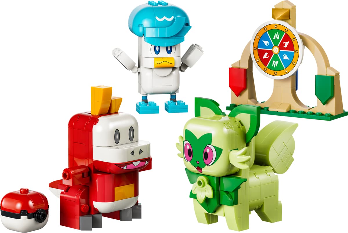 Sprigatito, Fuecoco and Quaxly Battle LEGO® set