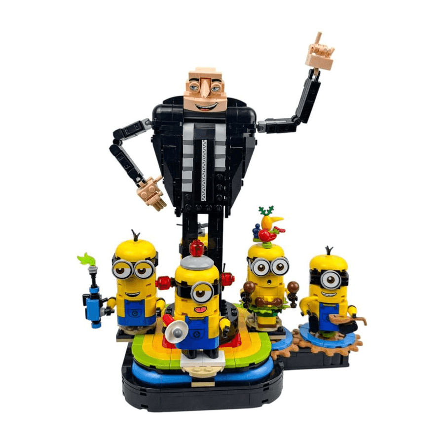 Brick-Built Gru and Minions LEGO® set