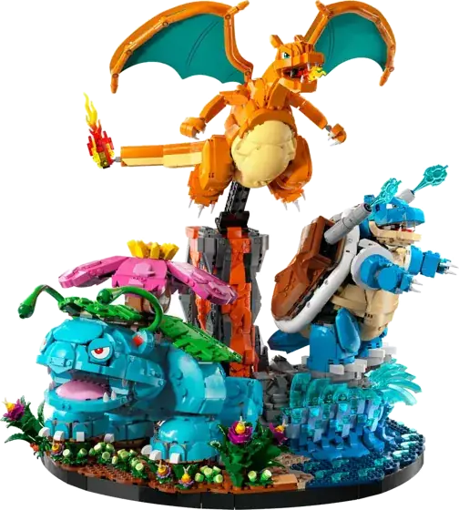 Venusaur, Charizard and Blastoise